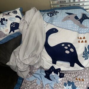 Dinosaur Themed Crib Bedding Set -